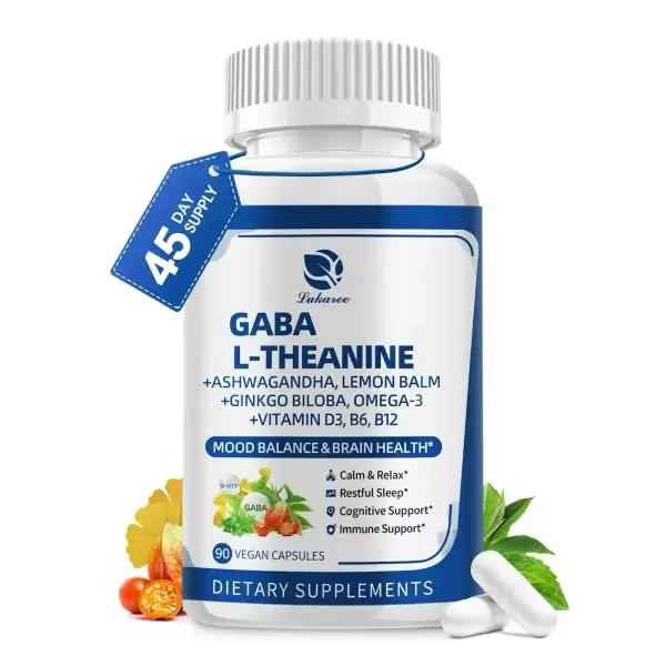 LUKAREE 10 in 1 GABA Capsules with L-Theanine