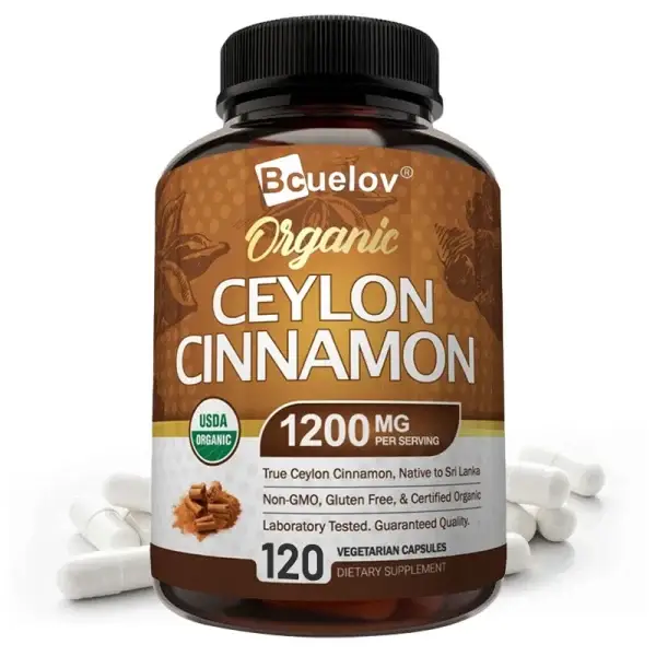 Organic Ceylon Cinnamon Capsules - 1200mg