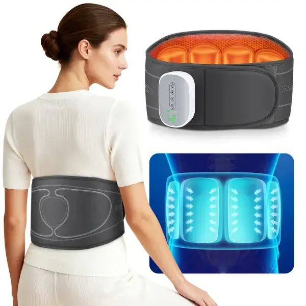 Cordless Heating Waist Belt Lumbar Support Massager